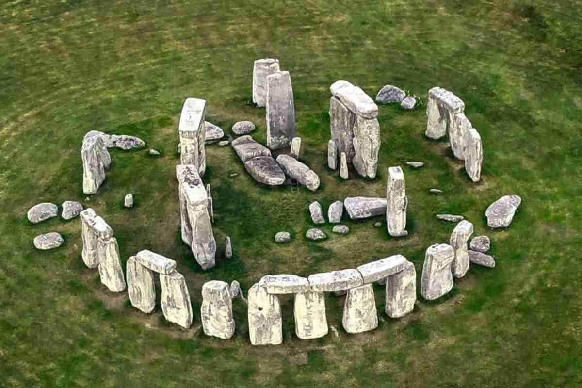 Il complesso di Stonehenge visto dall'alto