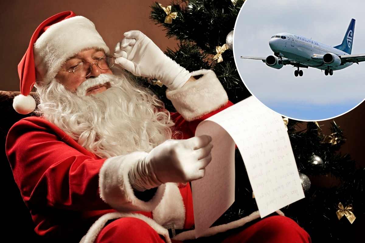 babbo natale e aereo