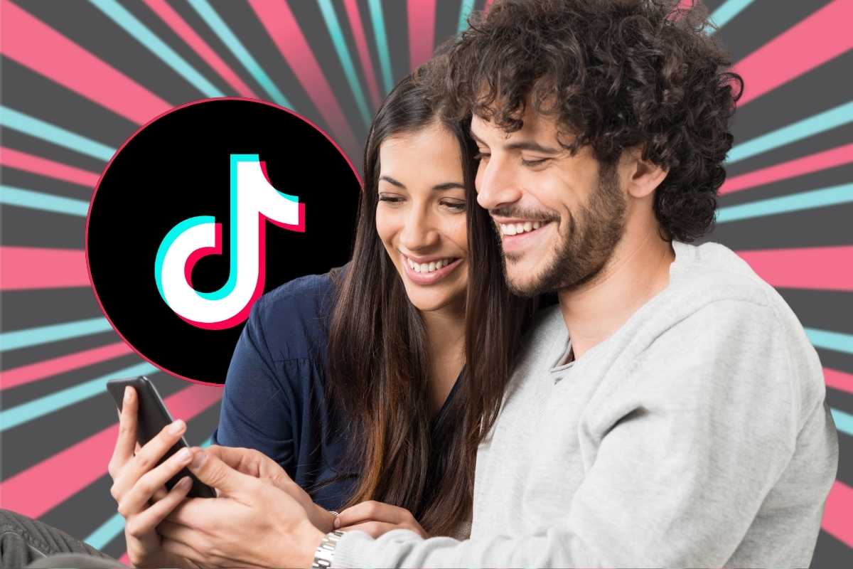 ragazzi e logo tiktok